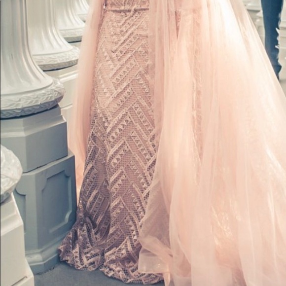 Gorgeous nude pink engagement dress a great deal - Picture 3 of 4